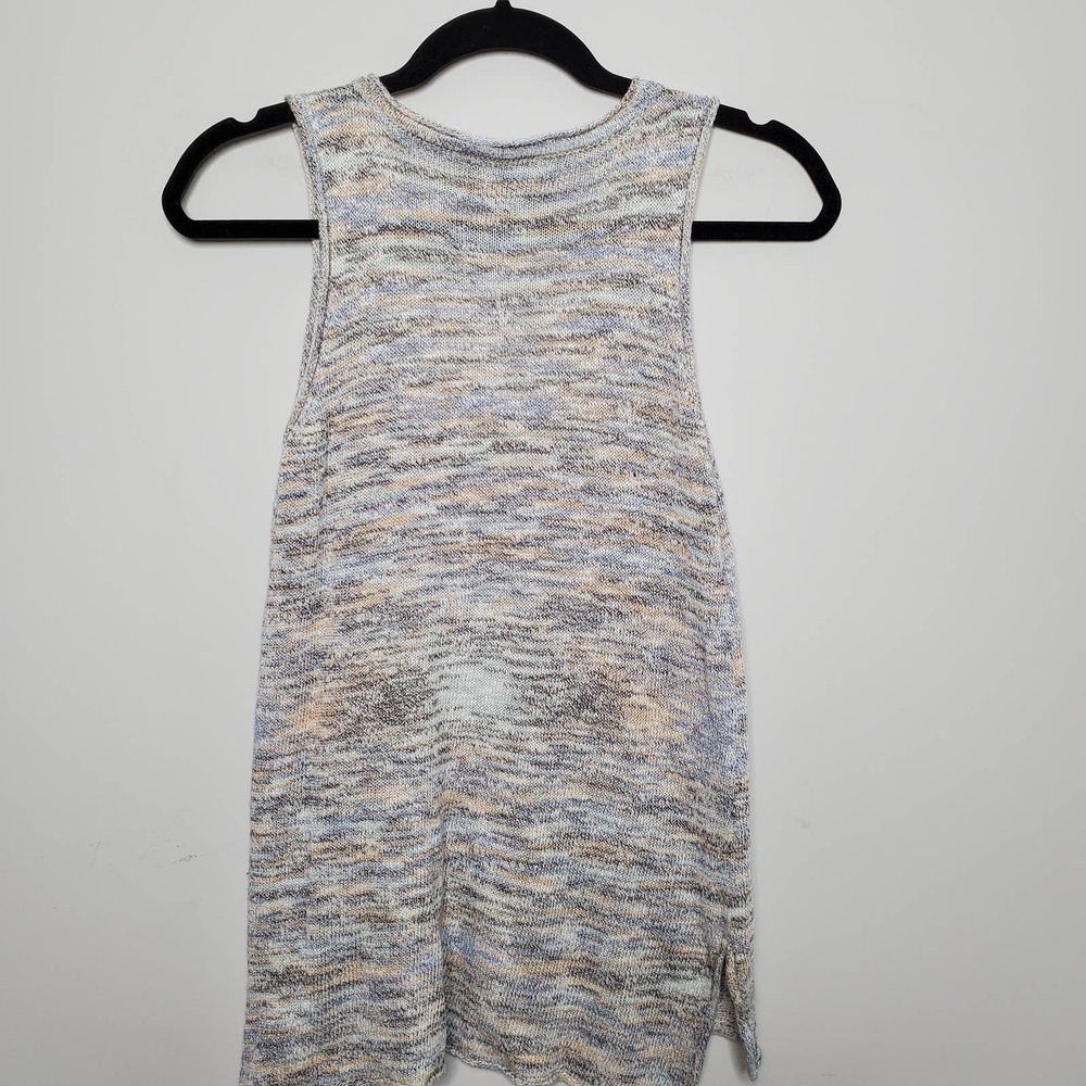 MICHAEL STARS • Gray Scoop Neck Linen Blend Tank Top Sz XS - Picture 6 of 6